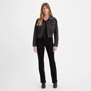 Levi's High Rise Black Bootcut Jeans Size 27